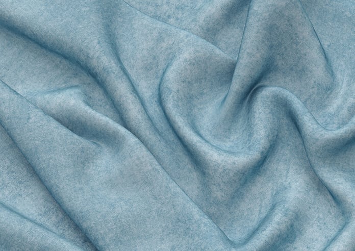 Florence Faux Suede, Cloud Blue - Motorised Roman Blind - Image 4